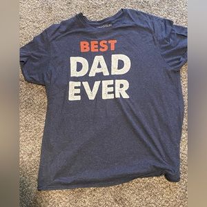 best dad ever big tee